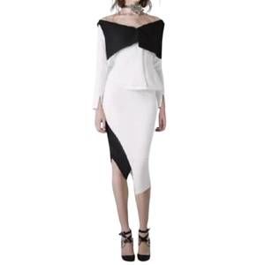 NEW ASILIO order of style top in white/black